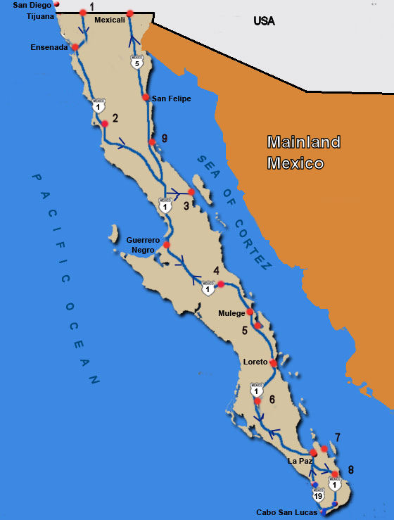 Baja Map 